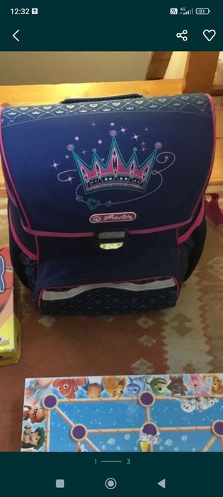 Ghiozdan fetiță scoala HERLITZ schimb cu ghiozdan băiat