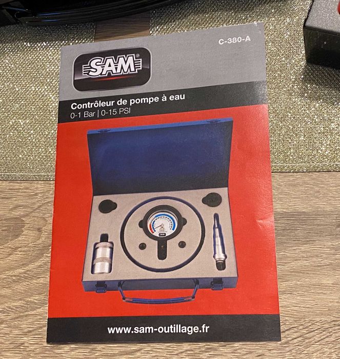 Tester pompa apa si sistem racire 0-15 psi SAM auto profesional Franta