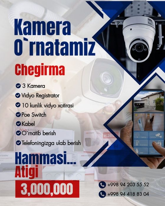 Kamera O'rnatamiz