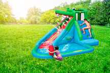 Tobogan trambulina piscina castel gonflabil , cu sau fara apa (3-7ani)