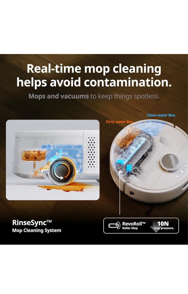 Aspirator robot SwitchBot S10 și mop cu stații duble Nou