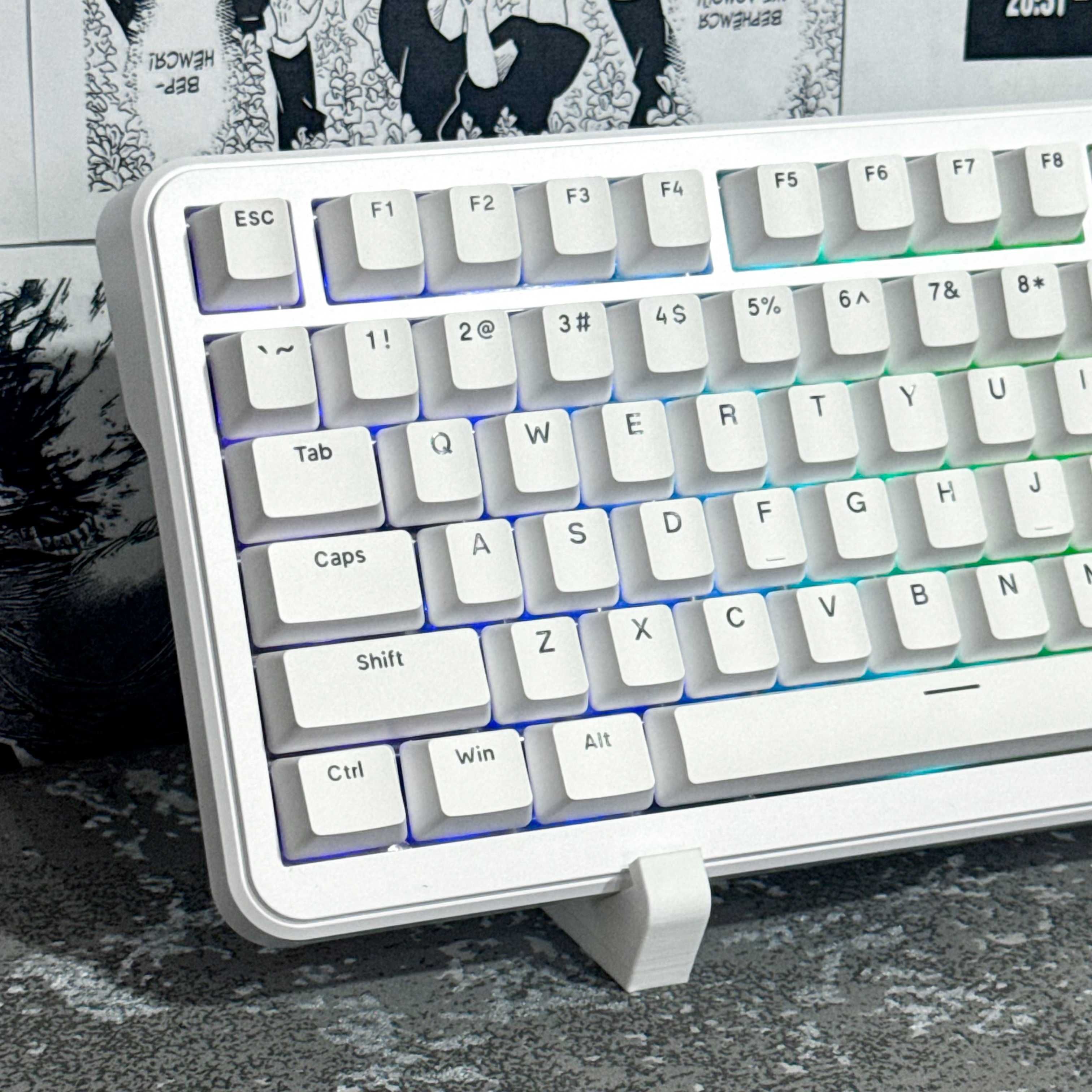 Магнитная клавиатура Ajazz AK820 Max HE Plus белый