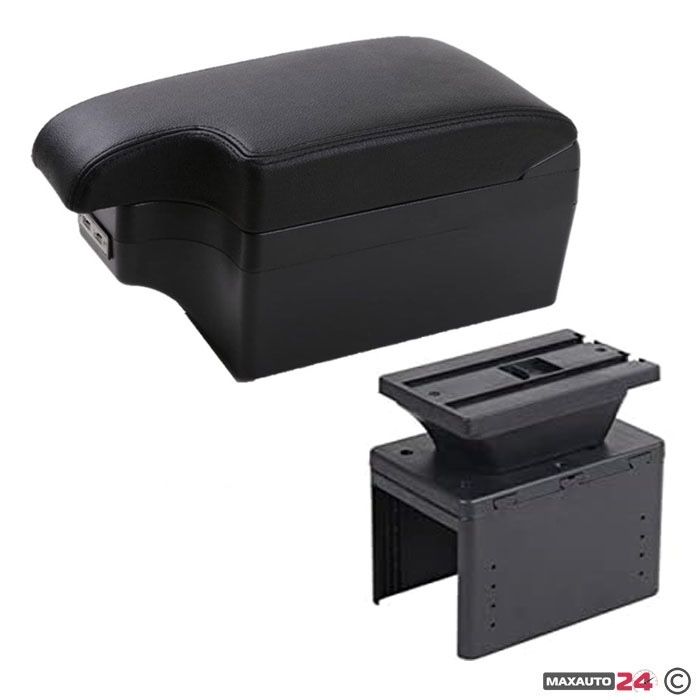 Автомобилен подлакътник с 6 USB порта, поставка за чаша