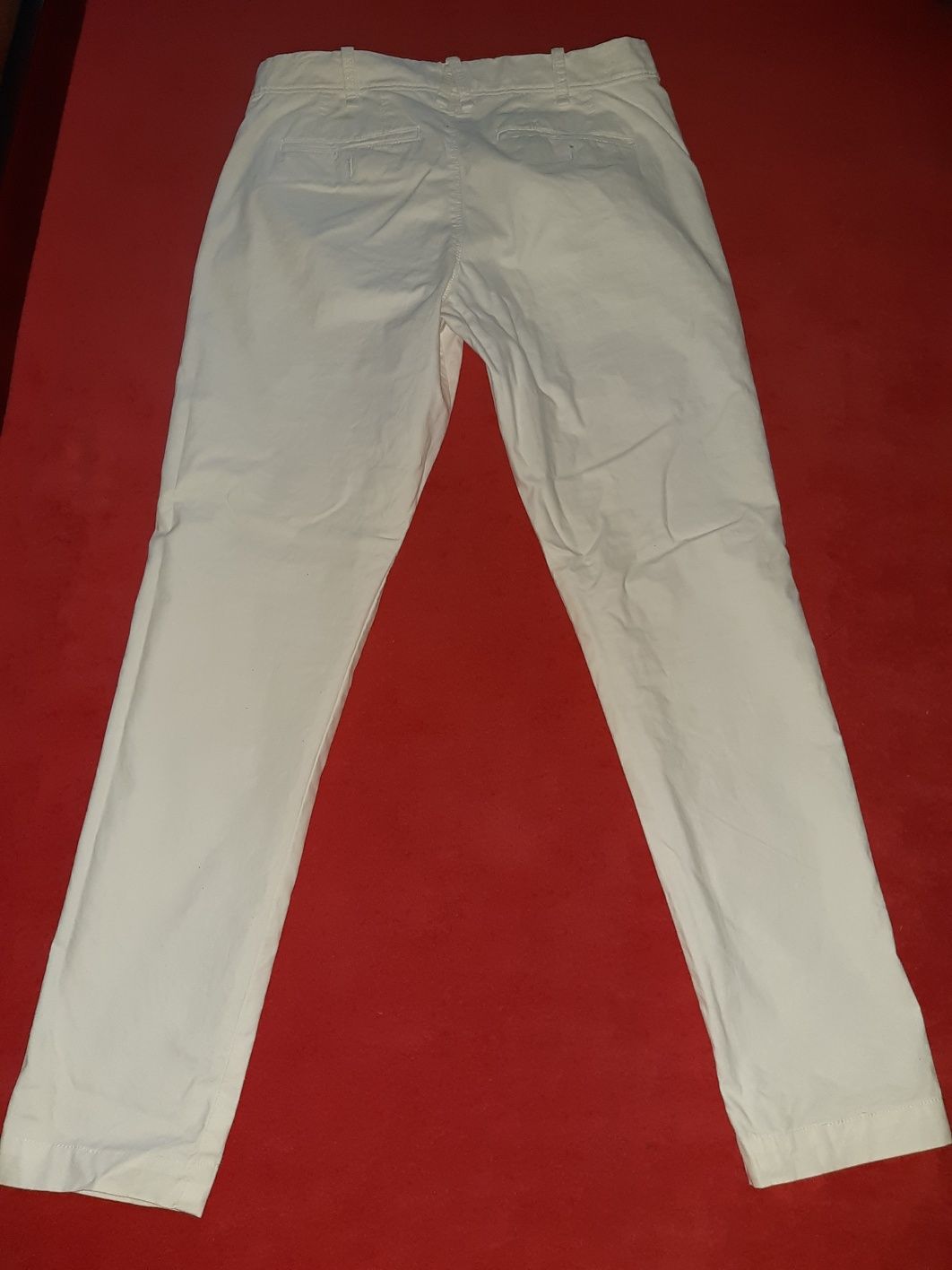 Pantaloni casual albi barbati