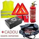 Kit siguranta auto rutiera Trusa Medicala,2x Triunghiuri,Stingator