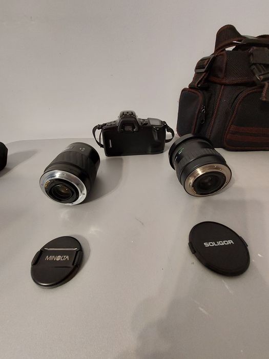 Aparat foto Minolta dynax 500si Obiectiv Minolta 70-210mm Soligor28-80