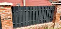 Метална ограда RAL7024 графит, оградка за двор