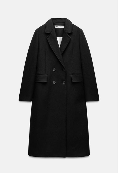 Палта от вълна и изкуствен косъм ZARA