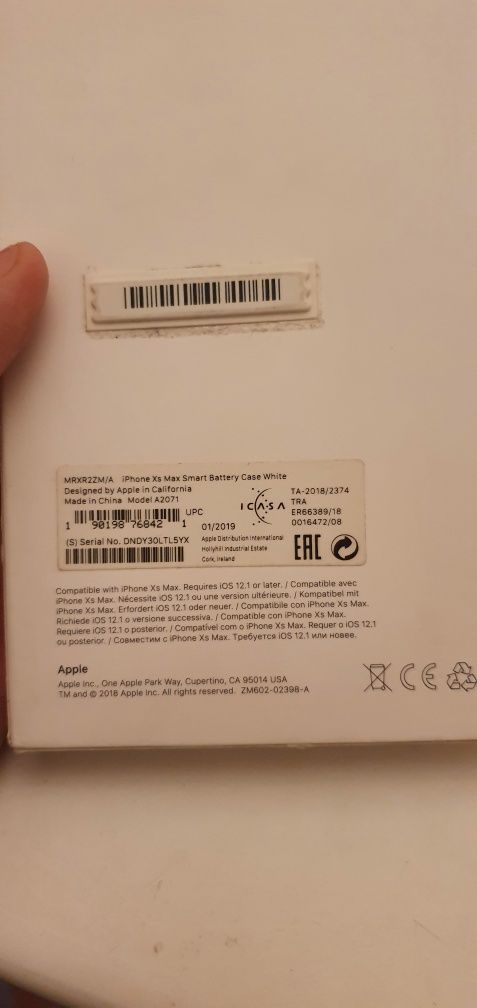 Чехол Smart Battery Case для IPhone XS Max