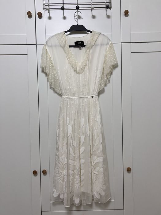 Rochie Nissa matase naturala cununie civila