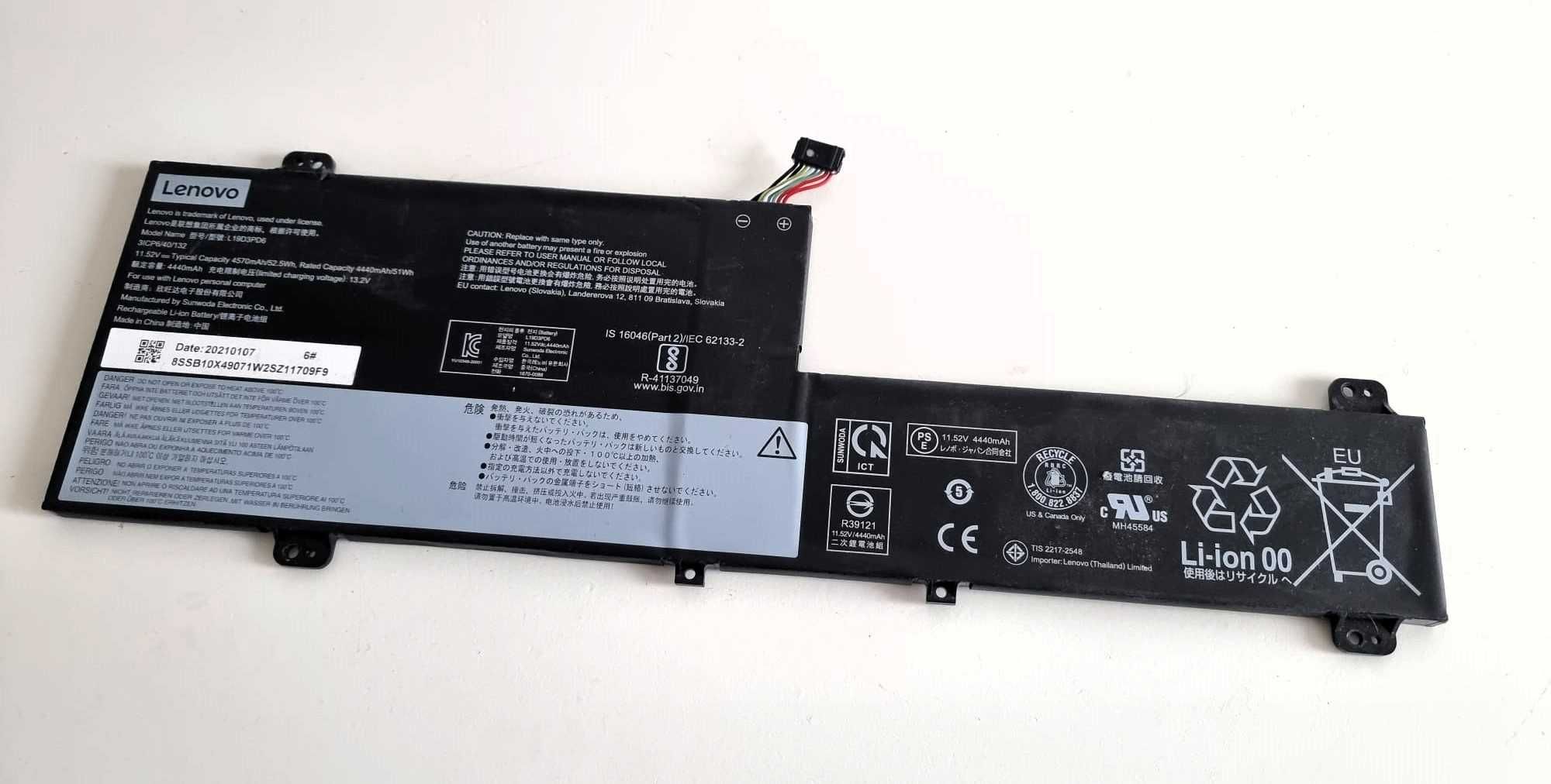 Baterie Lenovo IdeaPad Flex 5 L19D3PD6 Li-Ion 4550mAh 3 celule 11.55V