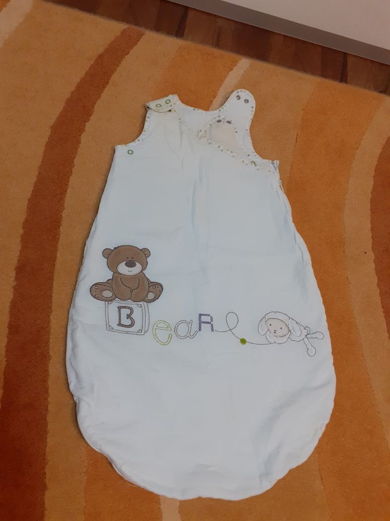 Sac puf pentru bebeluși+sac bumbac dublat