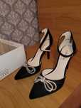 Pantofi eleganti negri cu toc