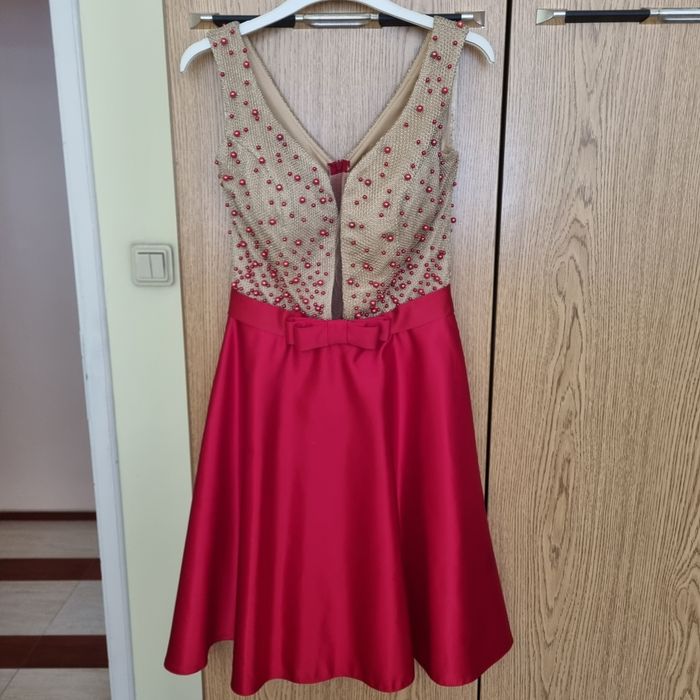 Рокля официална с перли