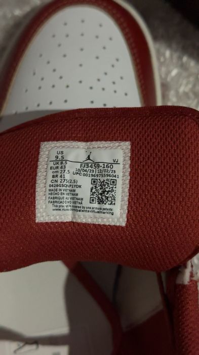 Нови оригинални маратонки Air Jordan 1 Low SE Special edition номер 43