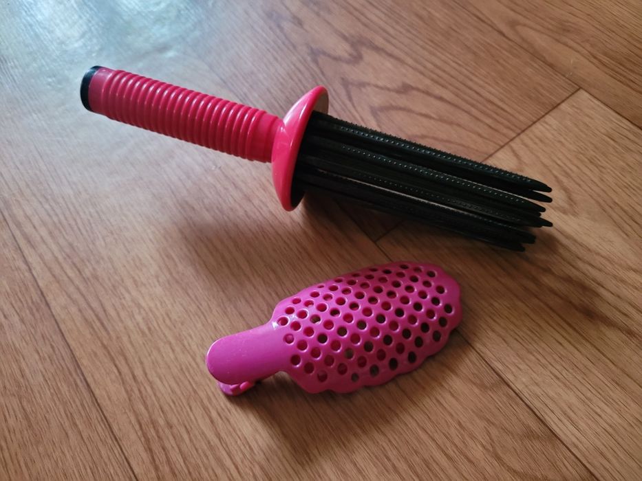 Расчёска для завивки волос + зажим