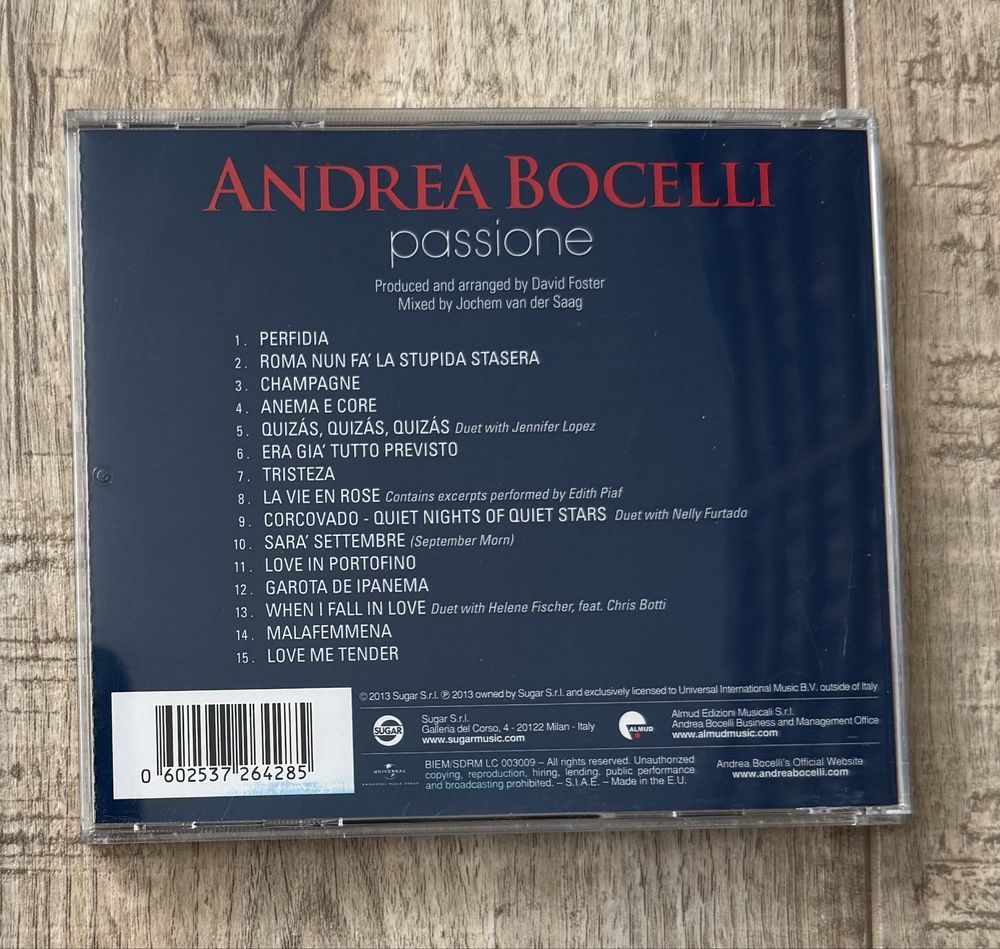 Lot 8 cd-uri originale Andrea Bocelli