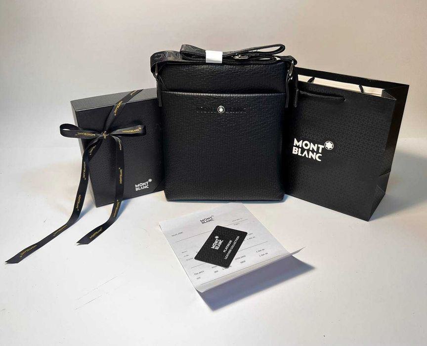 Mont Blanc Geantă pentru bărbați piele  6551-10