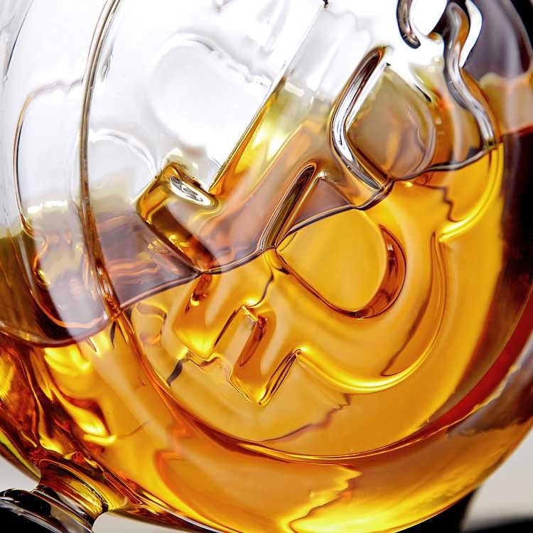 Биткойн стъклена бутилка за алкохол крипто диспенсър за уиски вино ром