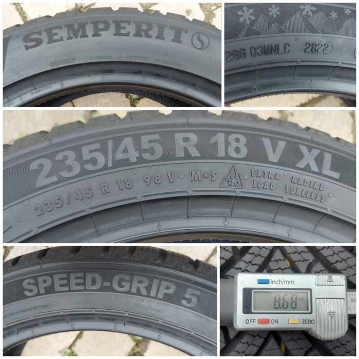 O bucată 235/45 R18 M+S iarnă - una Pirelli Semperit Bridgestone
