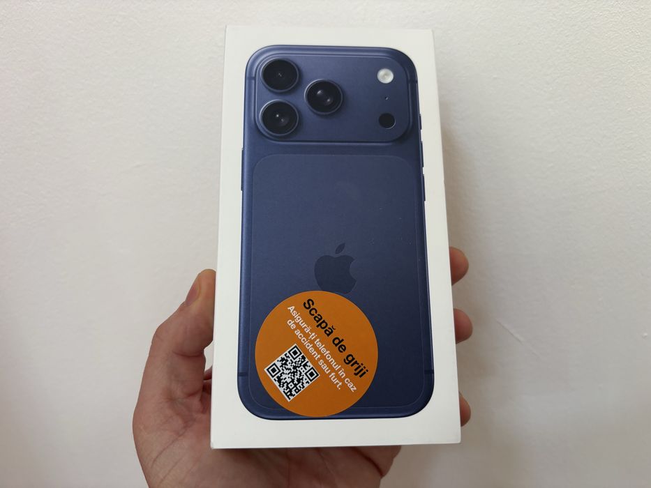 Iphone 17 Pro, 256 gb, 5G, Deep Blue, nou la cutie