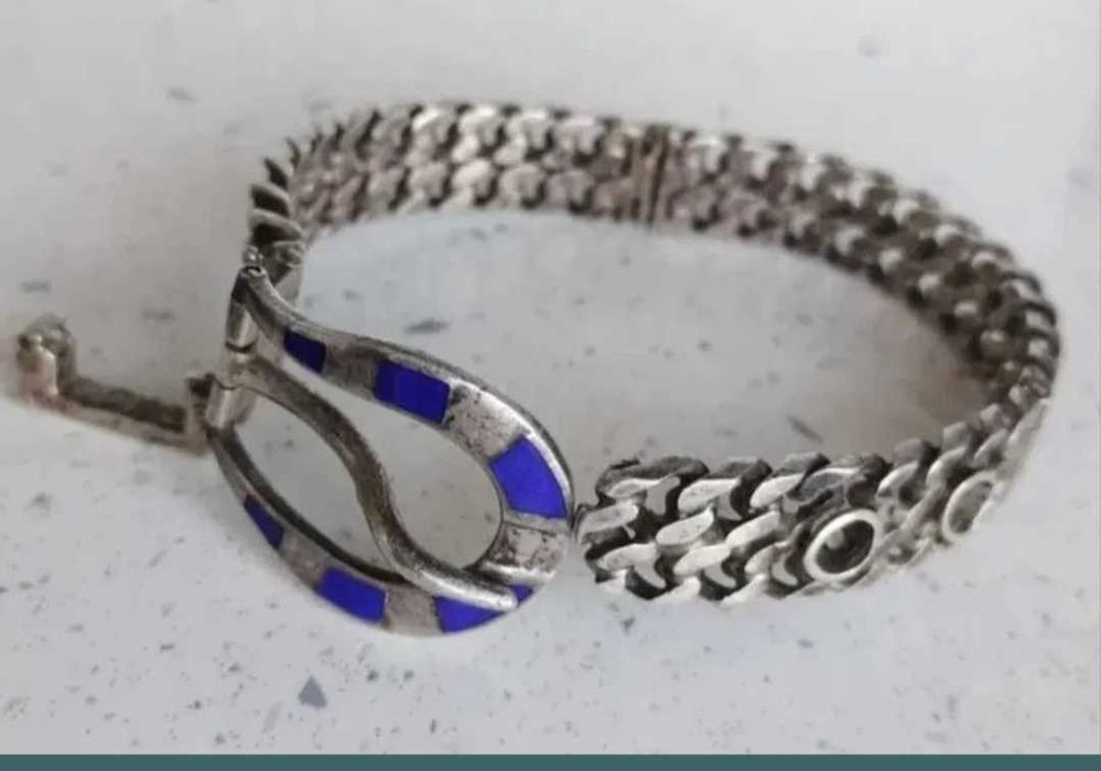 Bratara tip curea  Argint masiv