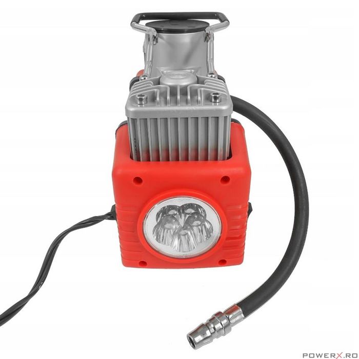 Compresor auto 12V, 10 bari, 65 l/m, lantena LED, Verke