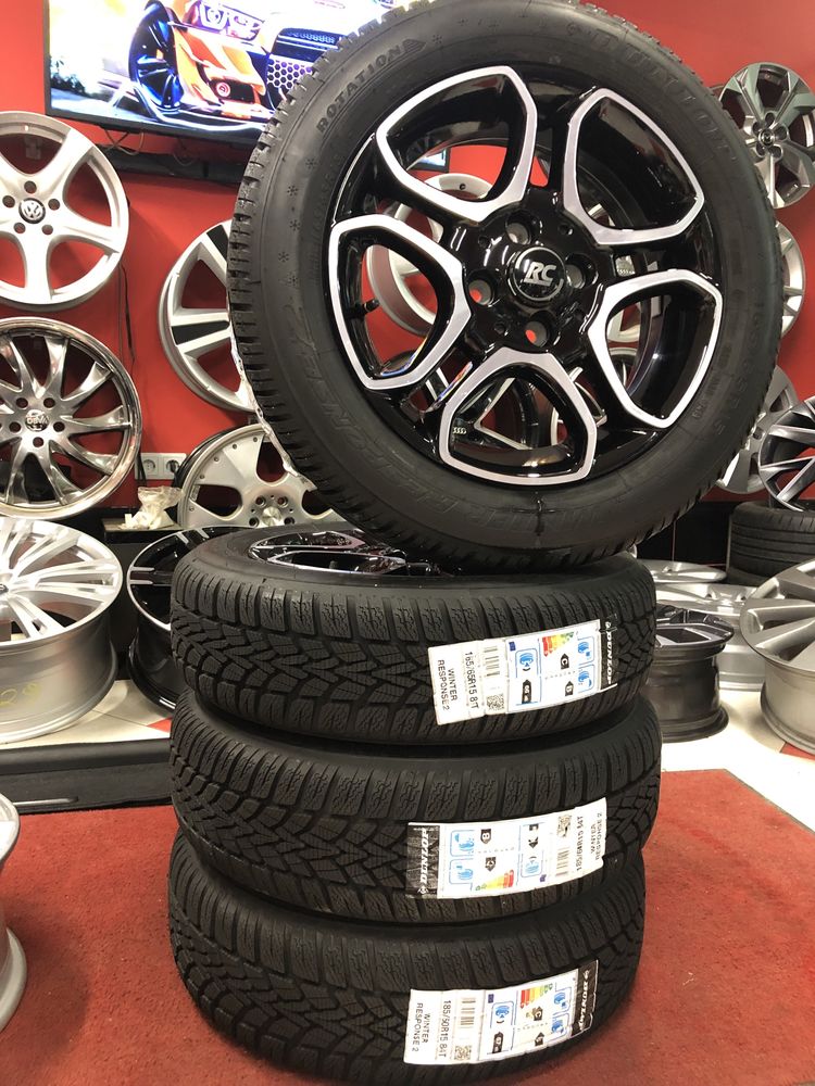 15ц 4х100 SMART/Fortwo/ForFour/с Зимни165/65/15-185/60/15 Dunlop/Нови/