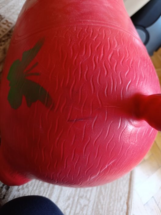 Animalut gonflabil de sarit , din cauciuc , Rosu