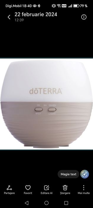 Difuzor Doterra Nou Sigilat