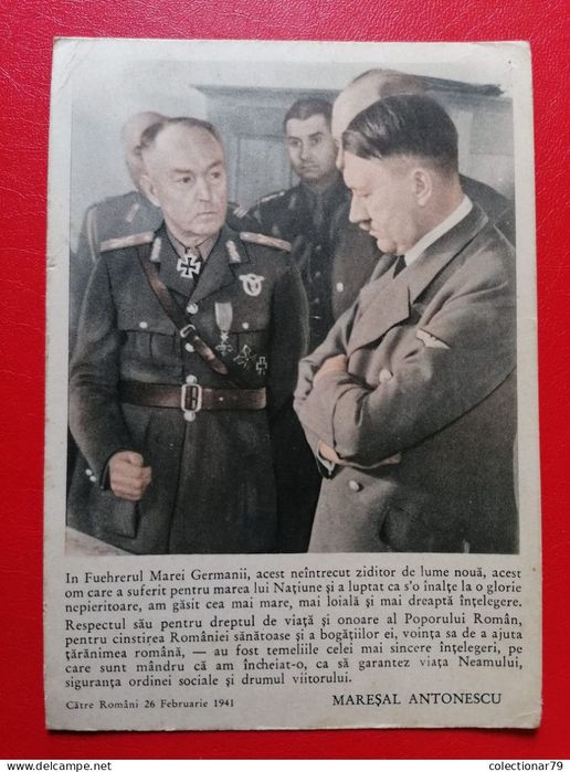 Carte postala militara Antonescu
