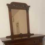 Oglinda lemn masiv sculptat manual/vintage/ antic
