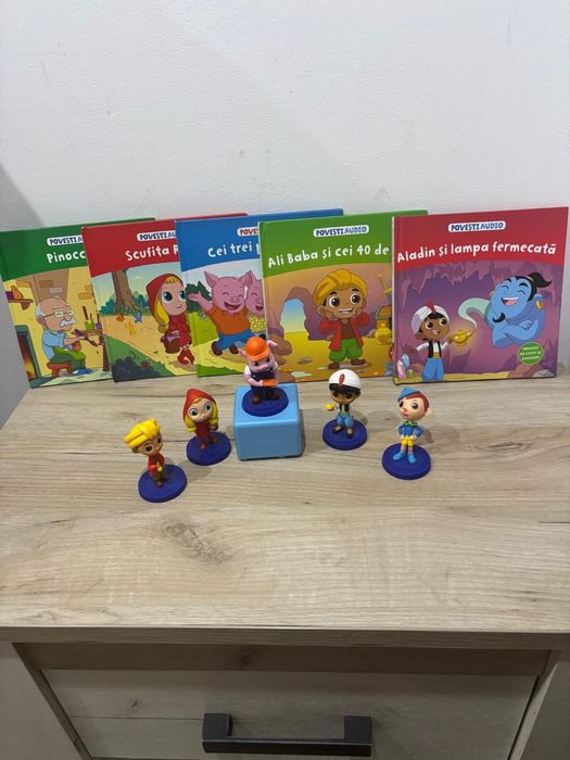 Boxa litera si 5 figurine cu povesti