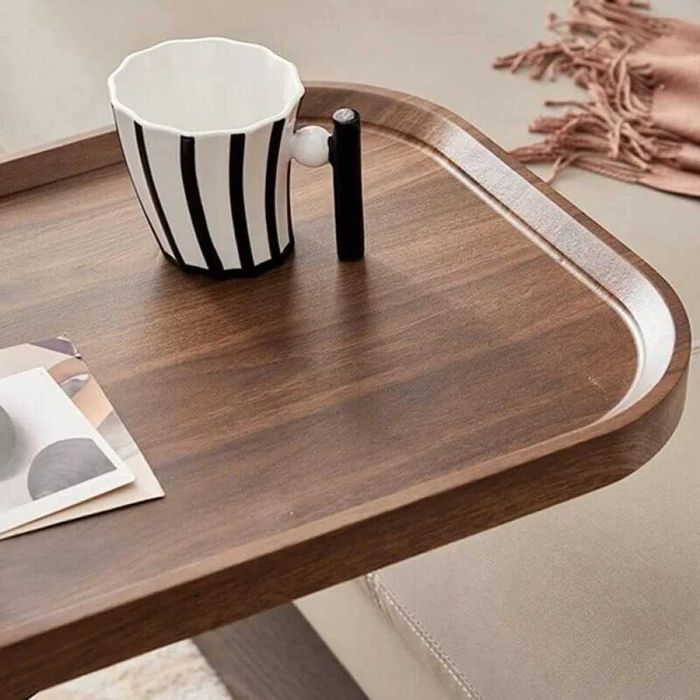 Masuta de cafea pentru living, design nordic in formă de C