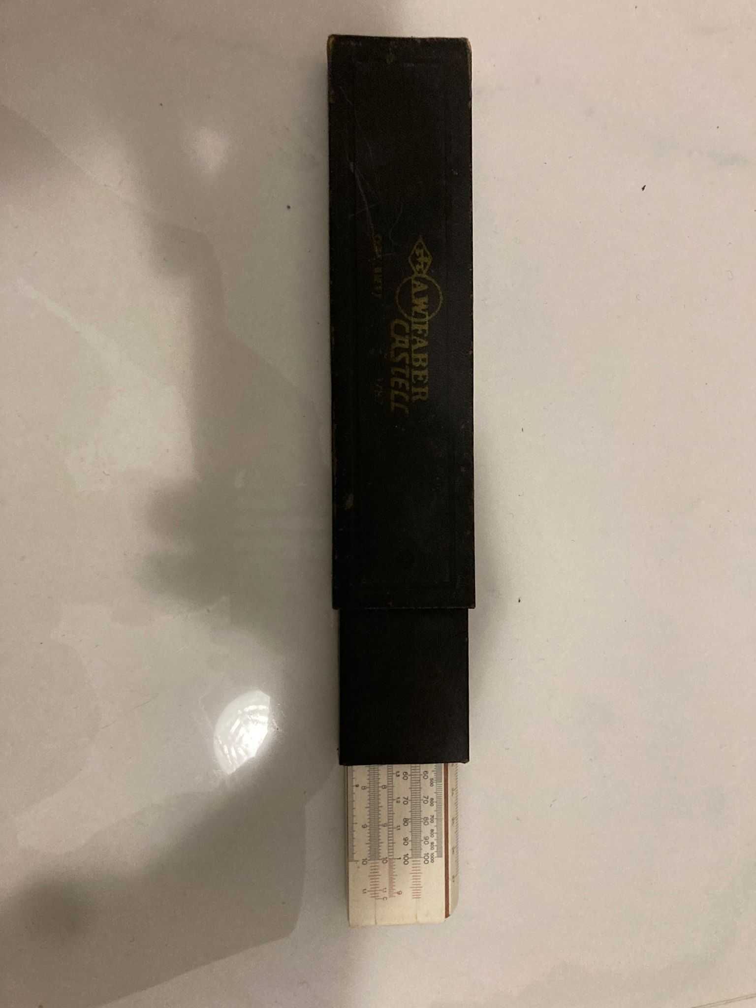 rigla de calcul Faber Castell  rara tehnica matematica de calcul WWII