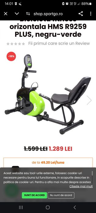 Bicicleta magnetica HMS R9259

R9259 PLUS