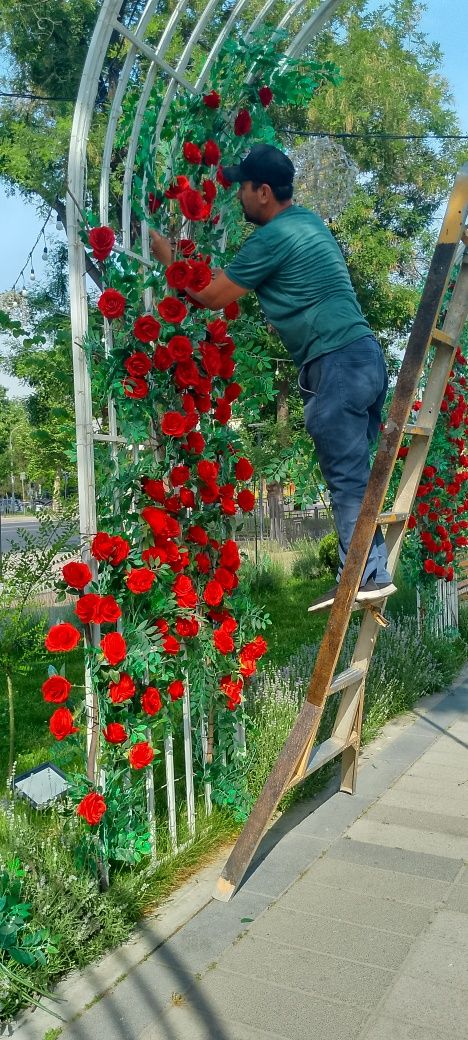 Суний гуллар. Декоративные растения. Искусственные деревья