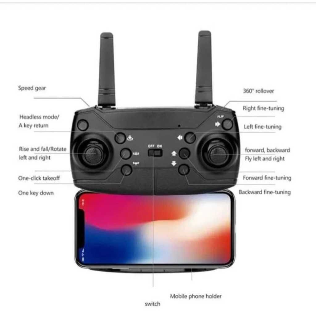 Дрон с две камери DUAL 4K CAMERAS!