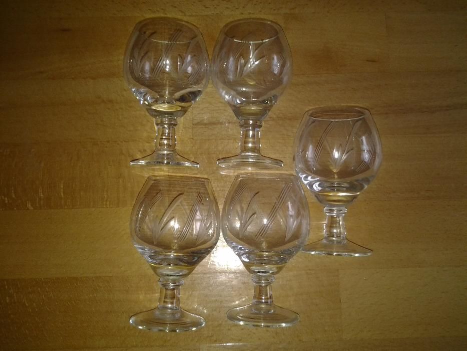 Set 5 Pahare sticla aperitiv 9 cm