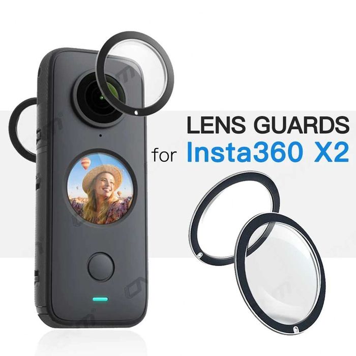 Protectie obiective lentile de sticla pentru camera Insta360 ONE X2