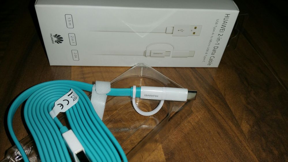 Cablu original Huawei 2in1 USB-MicroUSB-USB C P9 10 20 30 40 Mate Lite