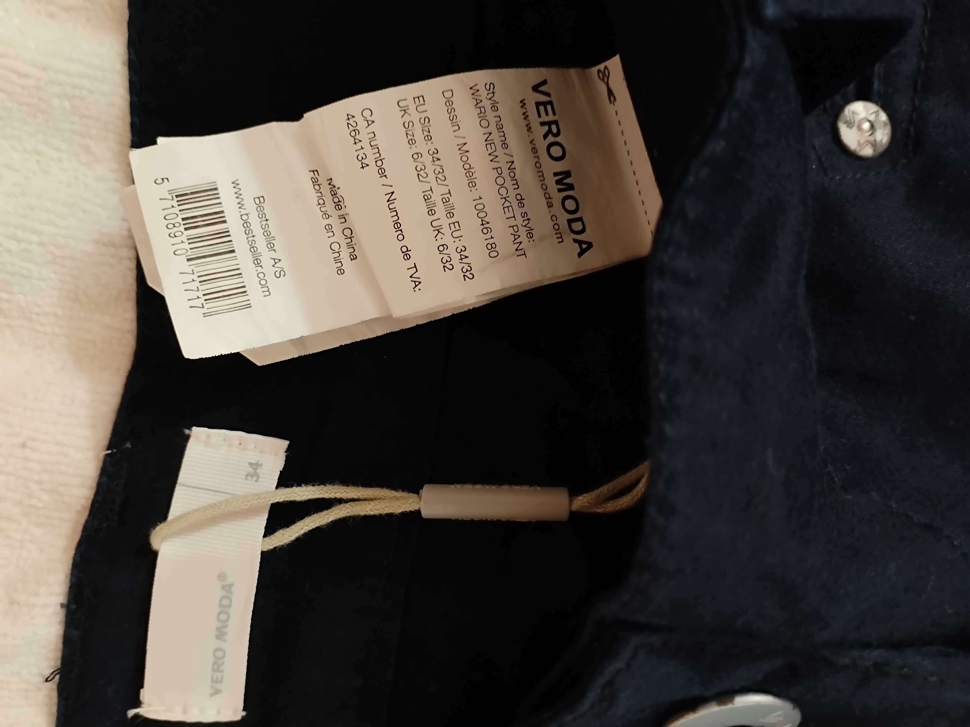 Pantaloni stofă finuță, noi  damă  .Vero Moda