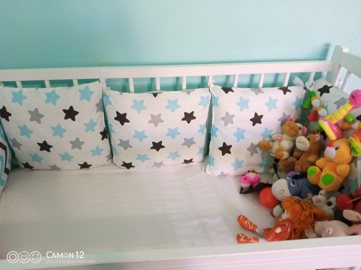 Кровать детский для новорожденных с матрасом