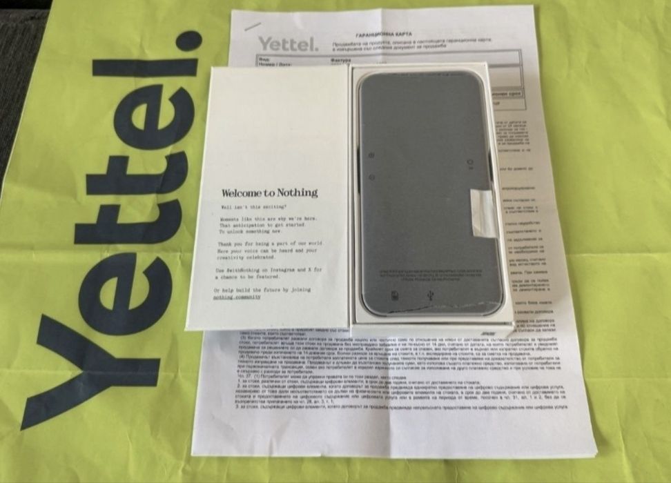 КАТО НОВ 256GB Nothing Phone 2A Plus 5G Гаранция Yettel 2028 Grey
