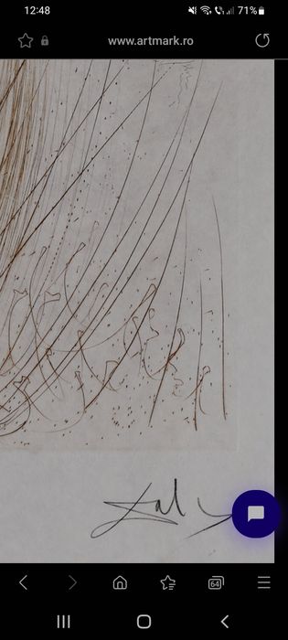 Original Salvador Dali -Nasterea lui Venus