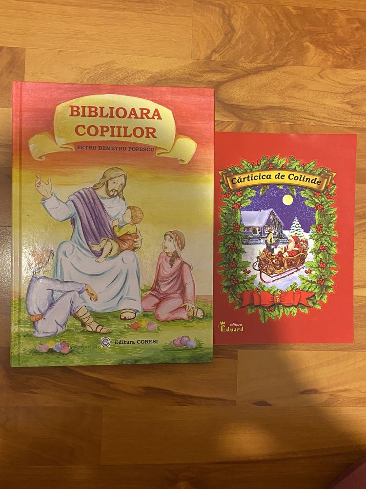 Biblioara copiilor + carte de colinde - copii creștini - pt religie