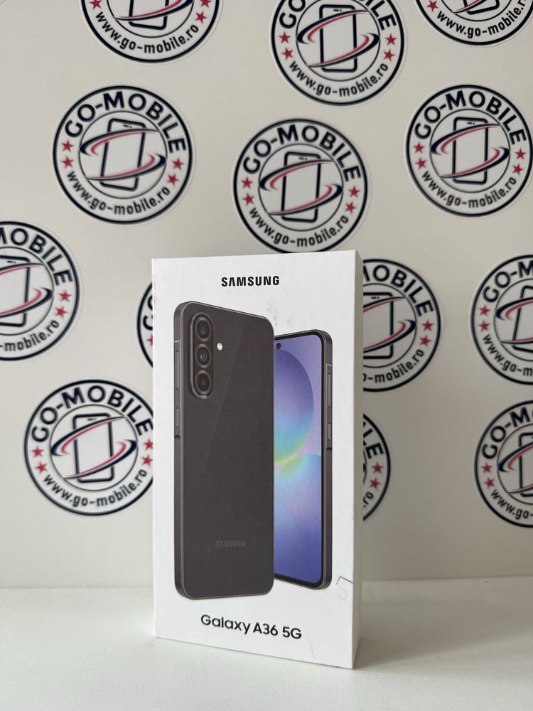 Samsung Galaxy A36 5G - 128GB - Negru - Nou - Sigilat - Garantie