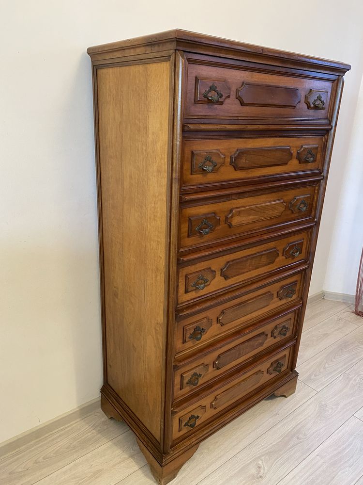 Comoda Servanta Saptamanal Lemn 7 Sertare Vintage