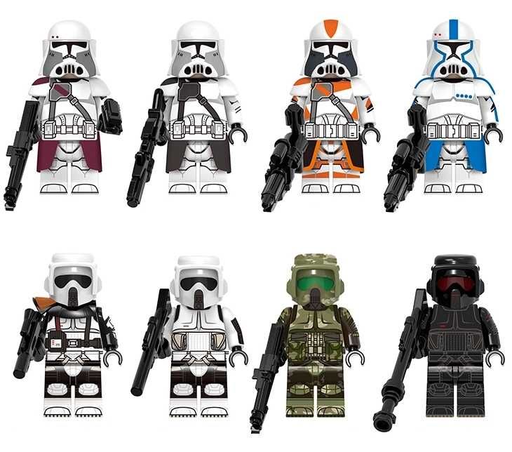 Set 8 Minifigurine tip Lego Star Wars Clone Heavy Battalion 212