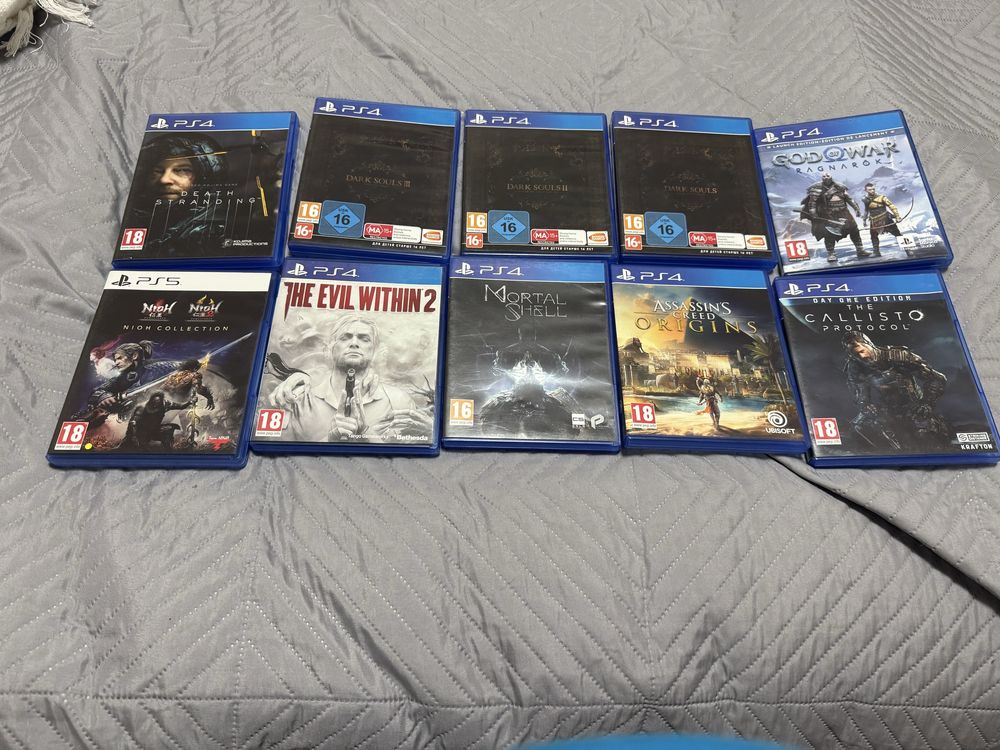 PS4 и PS5 игри GOD OF WAR: Ragnarok ,Assasins Creed , The evil within